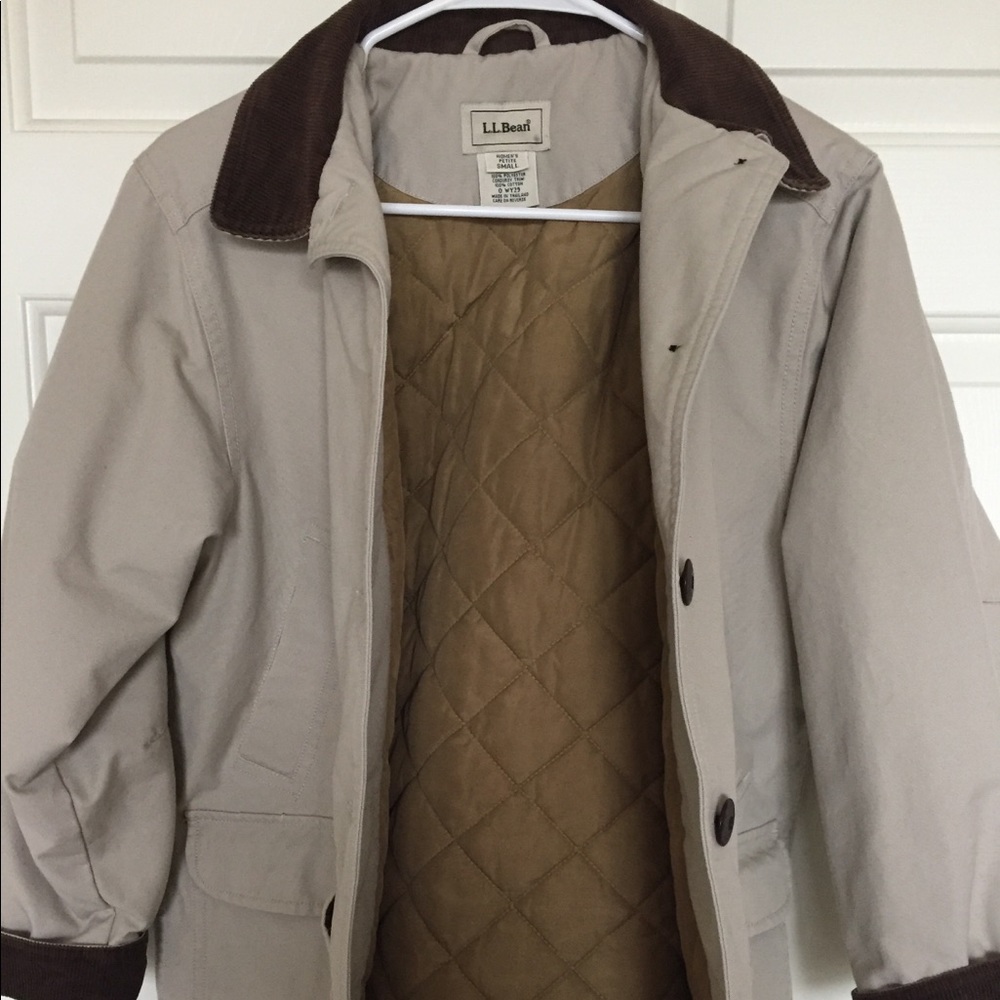 LL BEAN barn chore coat jacket PETITE SMALL